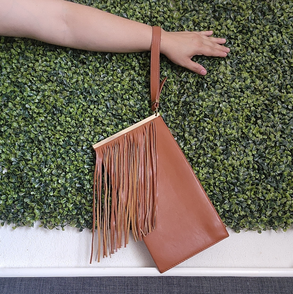 Wristlet Fringe Clutch